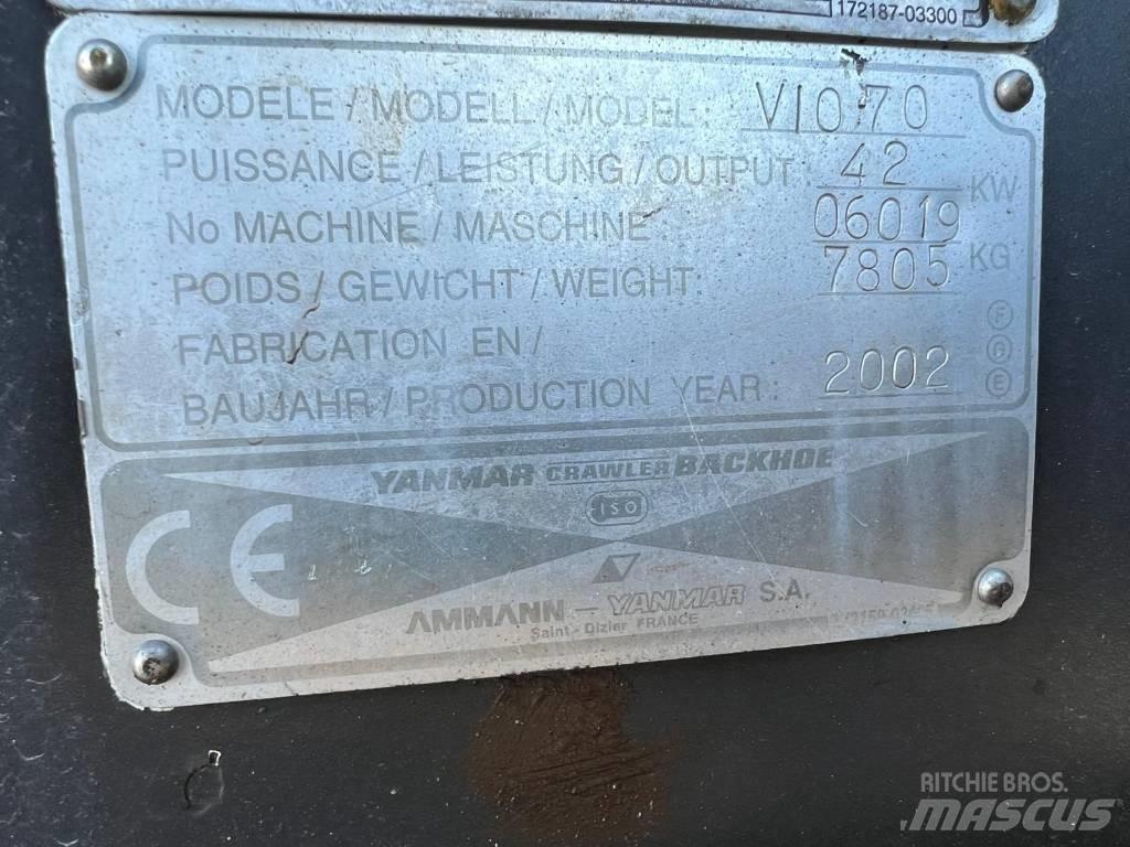 Yanmar Vio 70 Roomikekskavaatorid