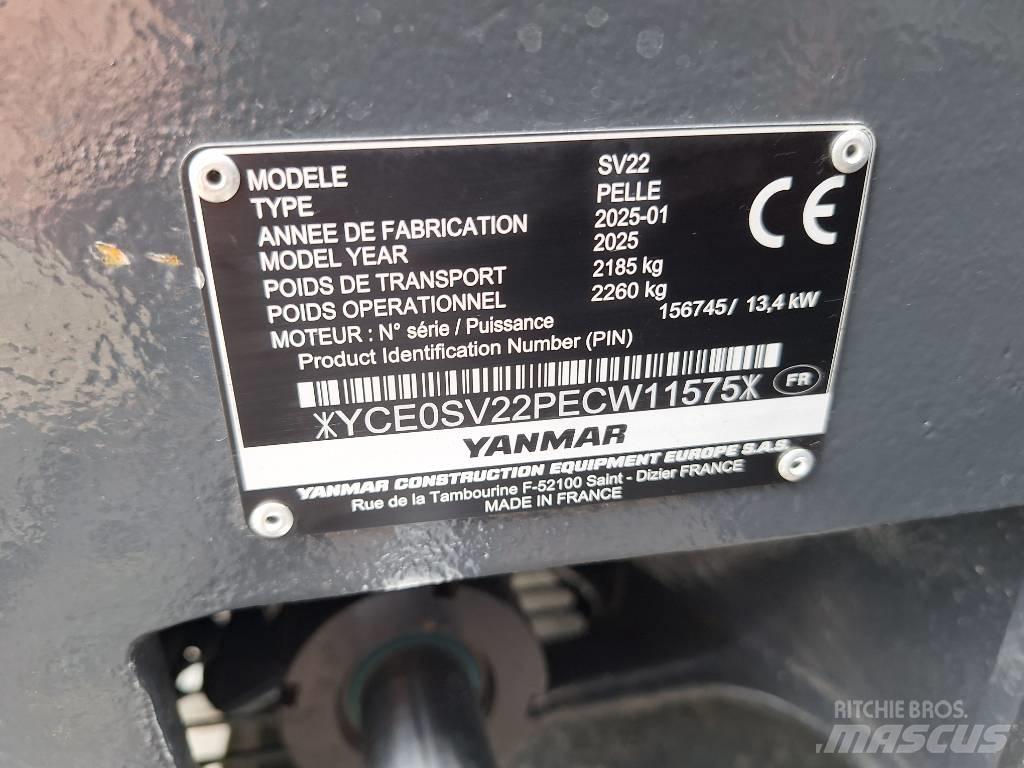 Yanmar SV 22 Miniekskavaatorid < 7 t