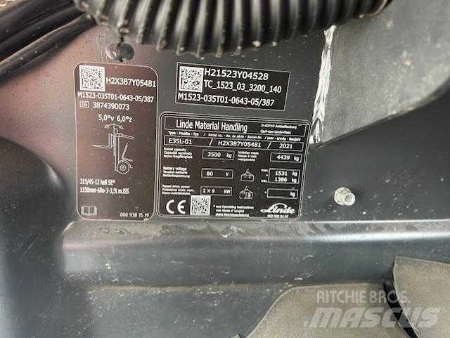 Linde E35L Elektritõstukid