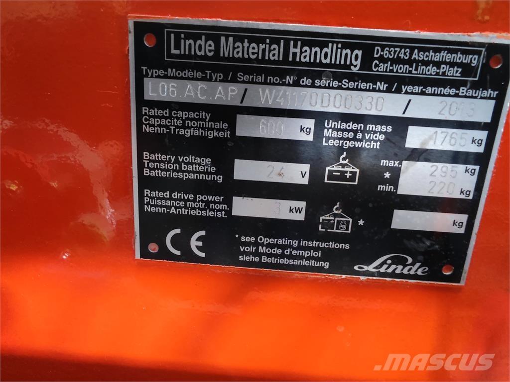 Linde L06 AC AP Platvormiga virnastajad