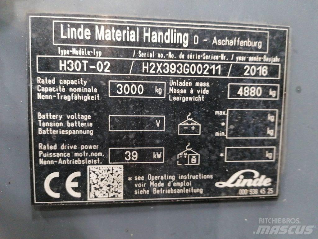 Linde H30T-02 Gaasitõstukid