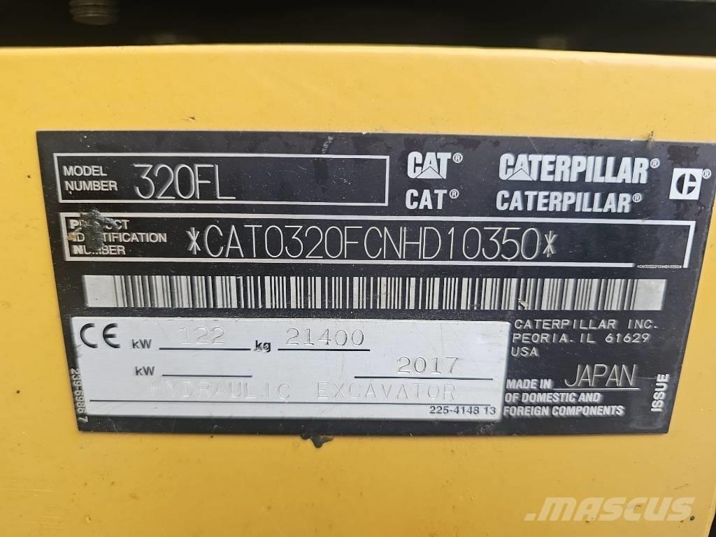 CAT 320FL Roomikekskavaatorid