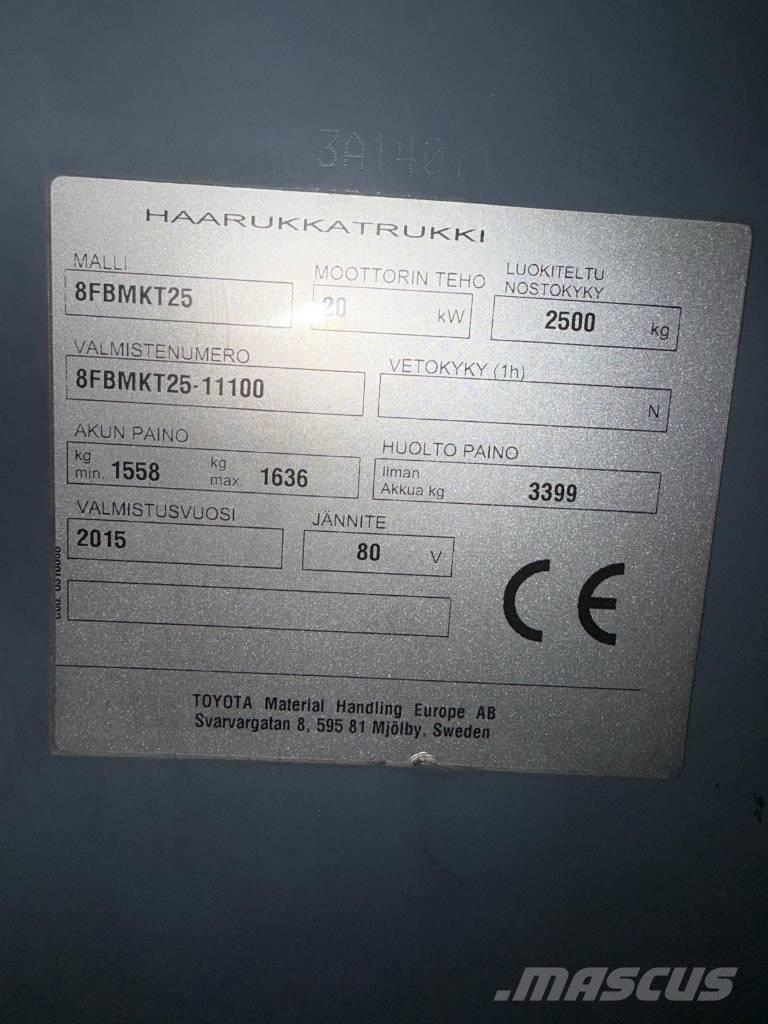 Toyota 8 FBMKT 25 Elektritõstukid
