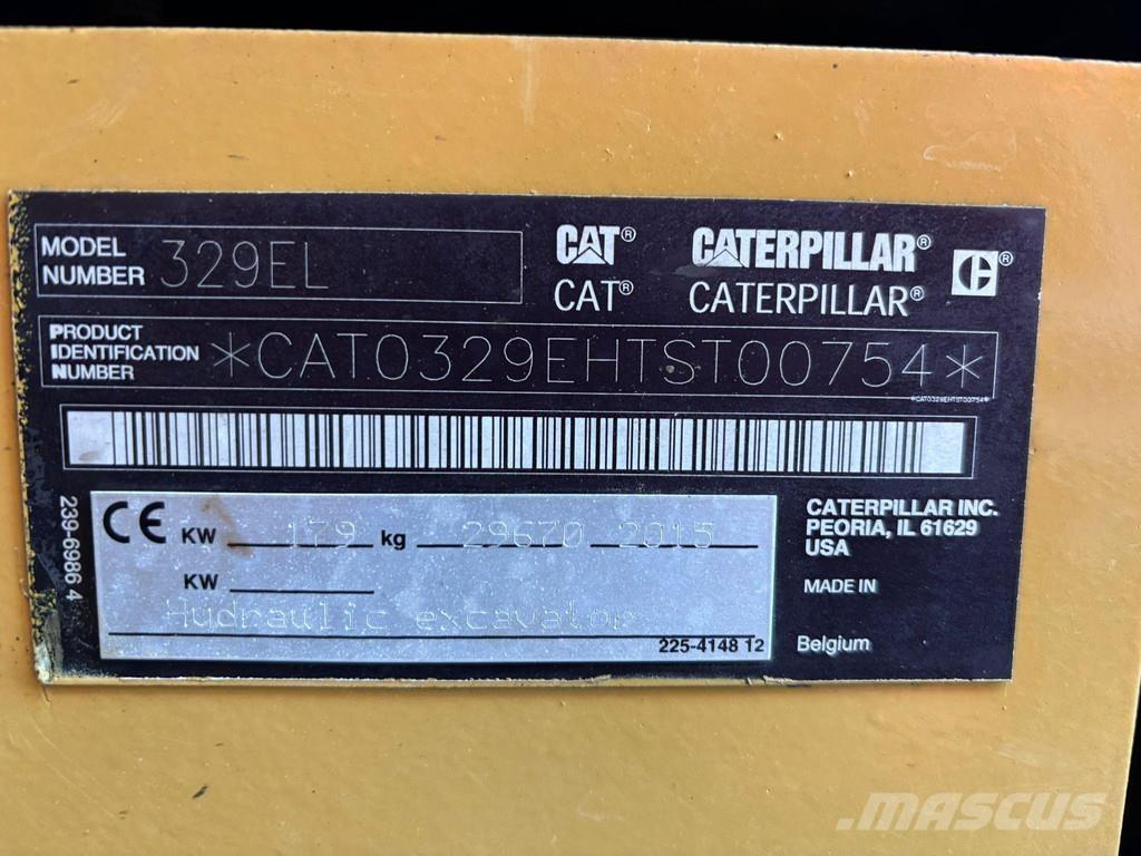 CAT 329 EL AC Roomikekskavaatorid
