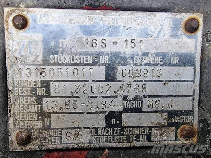 ZF 16 S 151 Muud osad