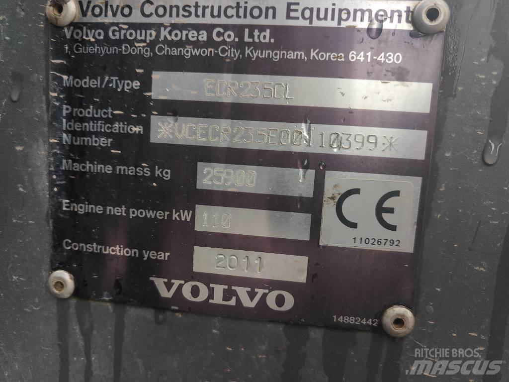 Volvo ECR 235 C L Roomikekskavaatorid