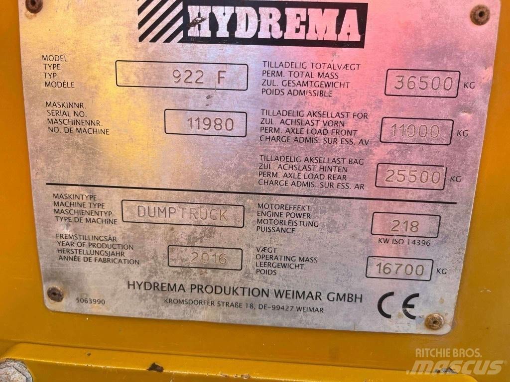Hydrema 922 F Väikekallurid