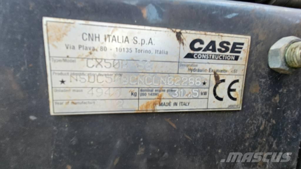 CASE CX50B Miniekskavaatorid < 7 t