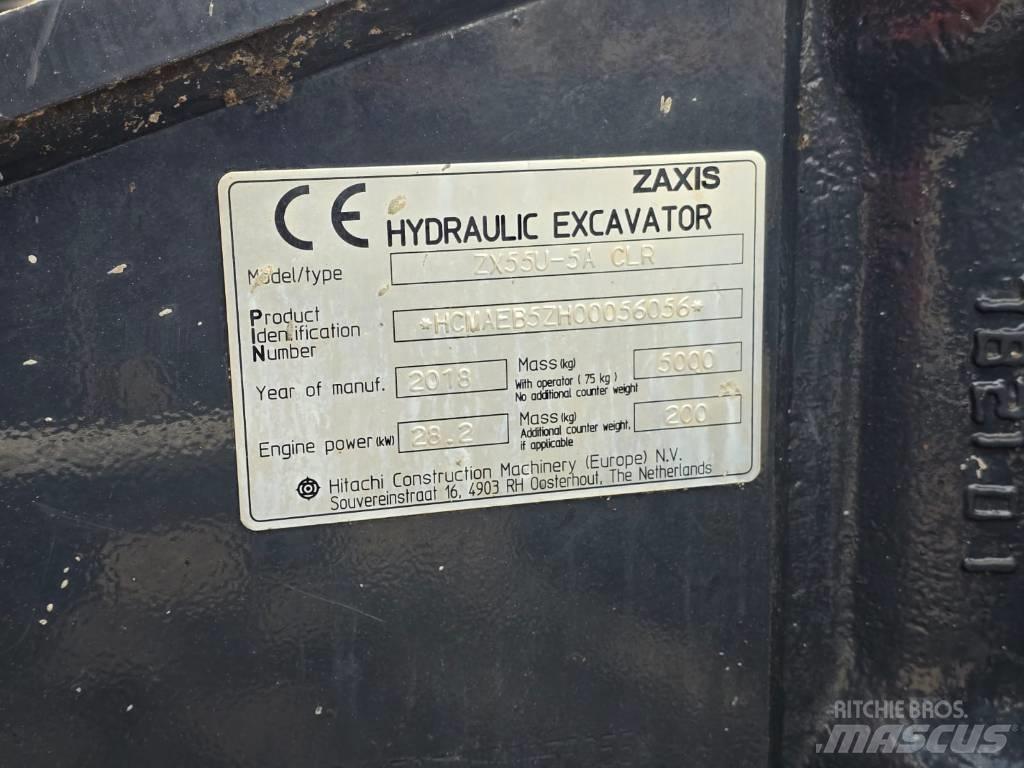 Hitachi ZX55U-5A CLR Miniekskavaatorid < 7 t