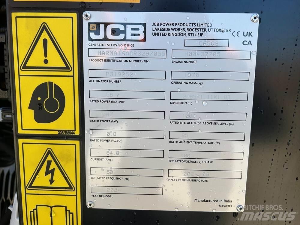 JCB G65QS Diiselgeneraatorid