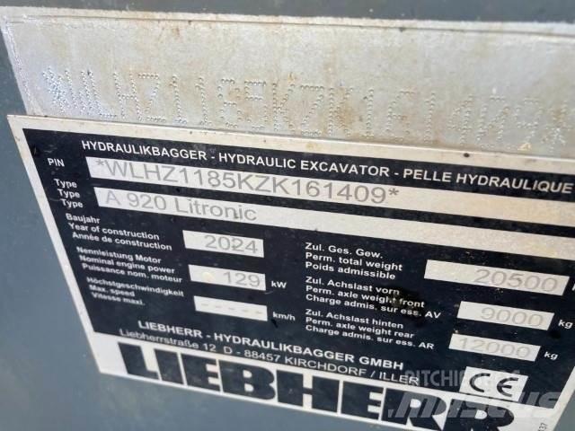 Liebherr A920 Ratasekskavaatorid
