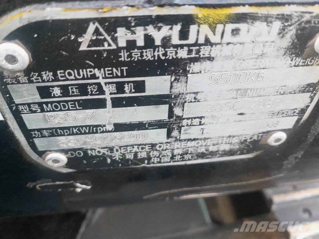 Hyundai R55-7 Roomikekskavaatorid