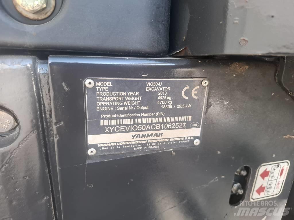 Yanmar Vio 50 U Miniekskavaatorid < 7 t
