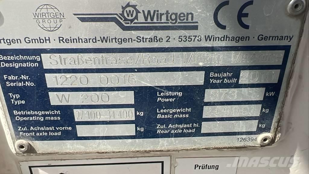 Wirtgen W 200 Asfaldi lõikamise masinad