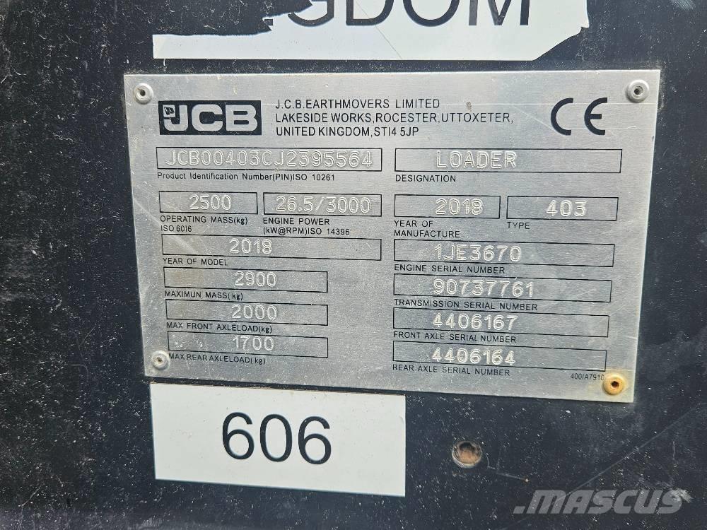 JCB 403 Väikelaadurid