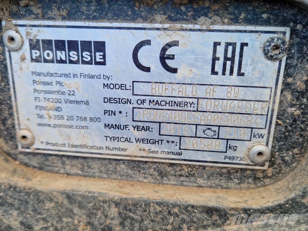 Ponsse Baffalo AF Harvesterid