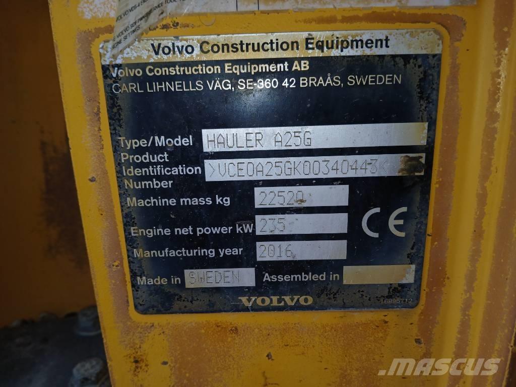 Volvo A 25 G Liigendraamiga pinnaseveokid