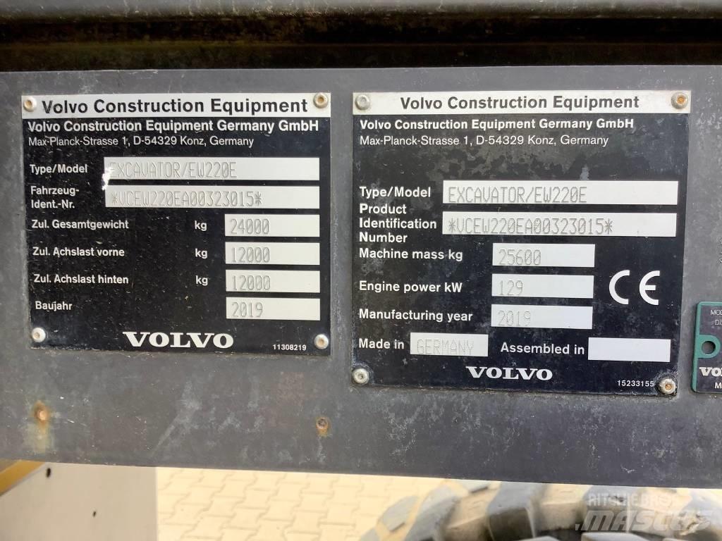Volvo EW 220 E Ratasekskavaatorid