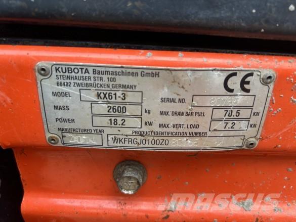 Kubota KX61-3 Muu