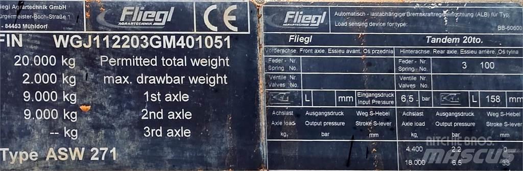 Fliegl Gigant ASW 271 Kallur-haagised