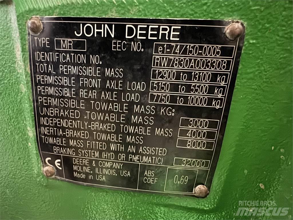 John Deere 7830 Traktorid