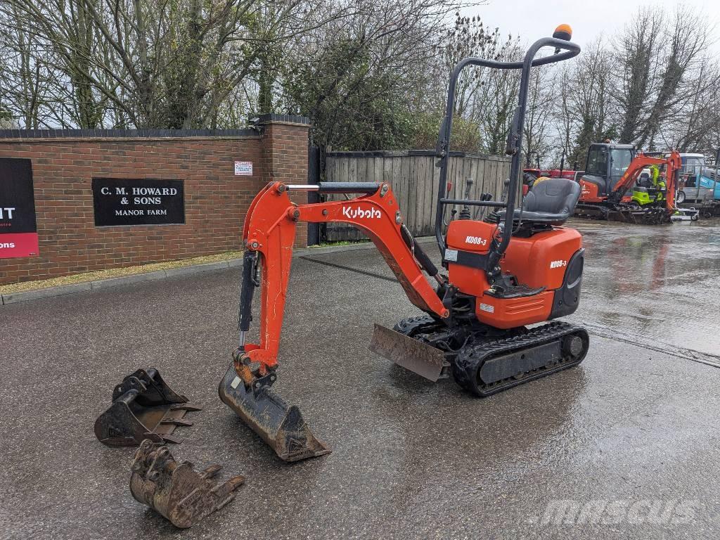 Kubota K 008-3 Miniekskavaatorid < 7 t