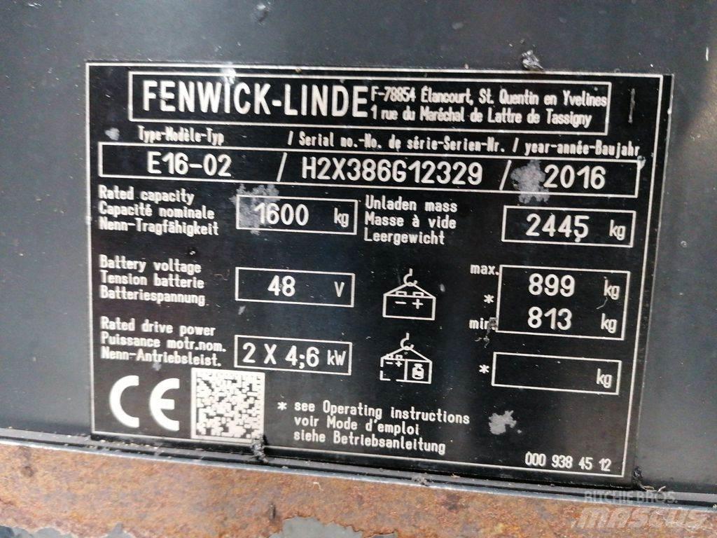 Linde E16-02 Elektritõstukid