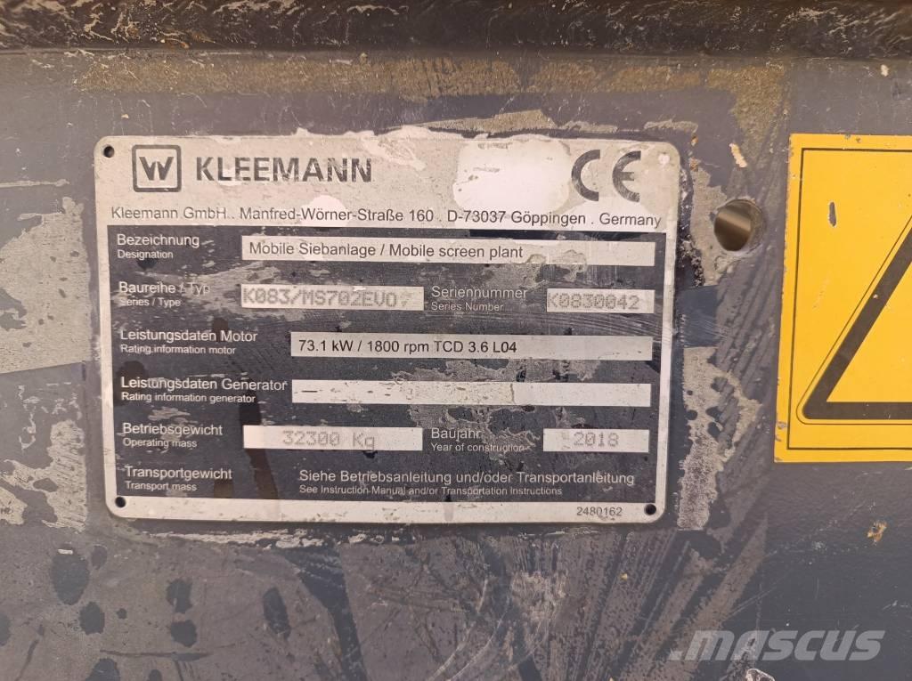 Kleemann MS 702 Evo Iseliikuvad sõelad