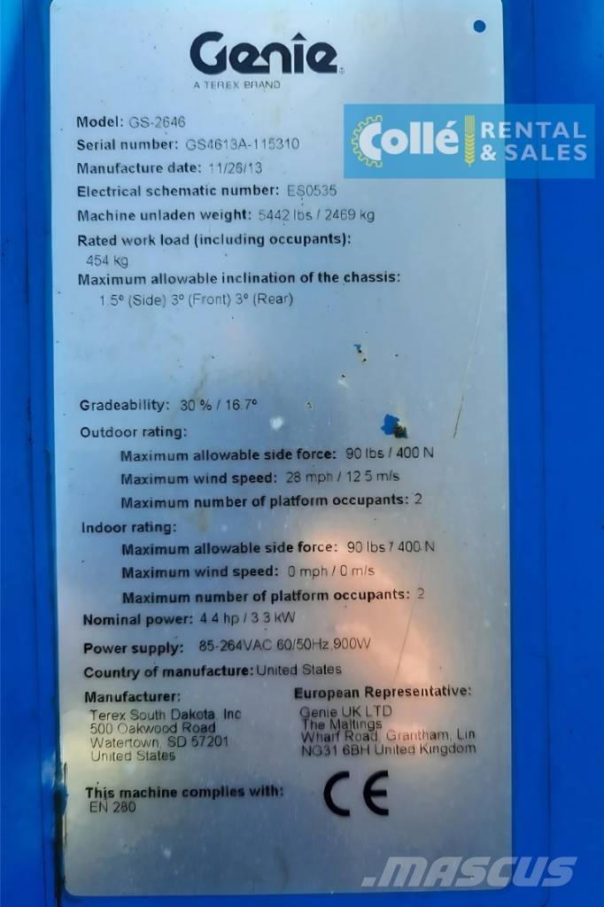Genie GS-2646 | 2013 Käärtõstukid