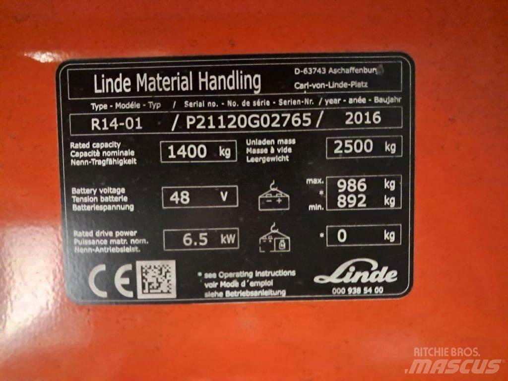 Linde R14-01 Lükandmastiga tõstukid