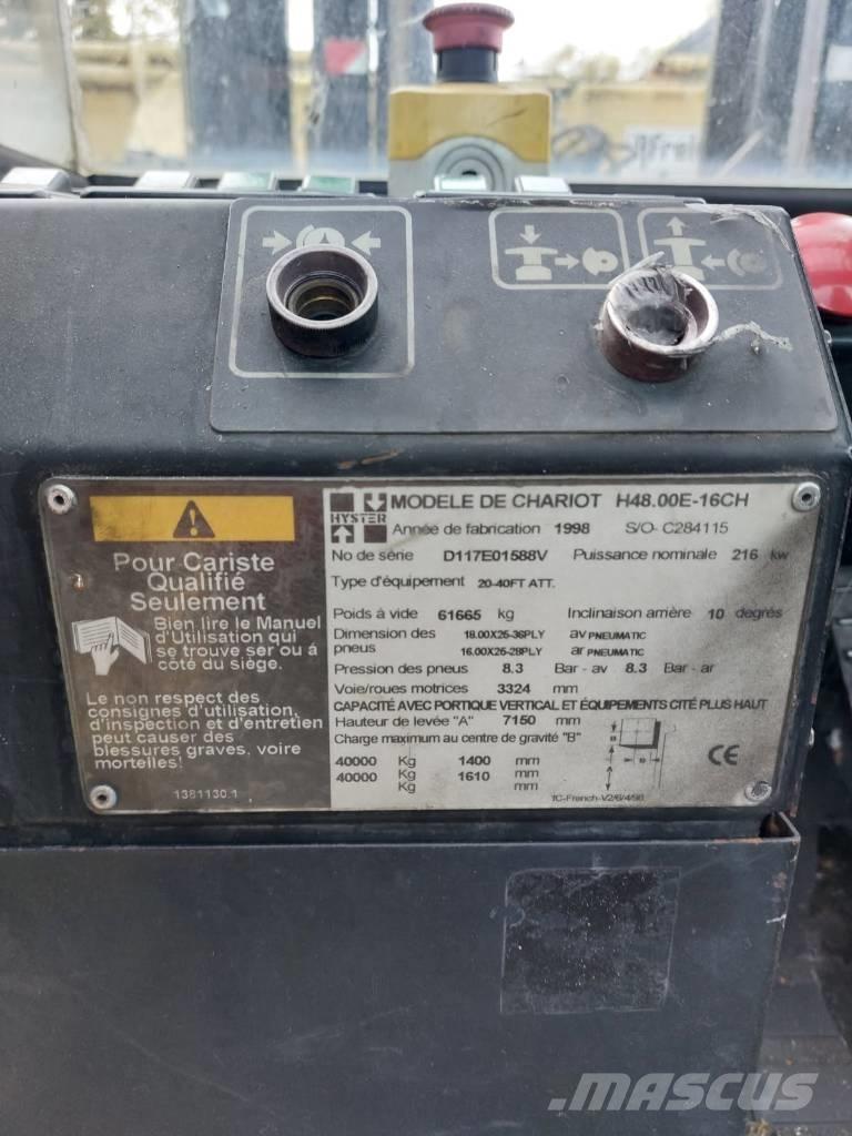 Hyster 48.00 E 16-CH Konteineritõstukid