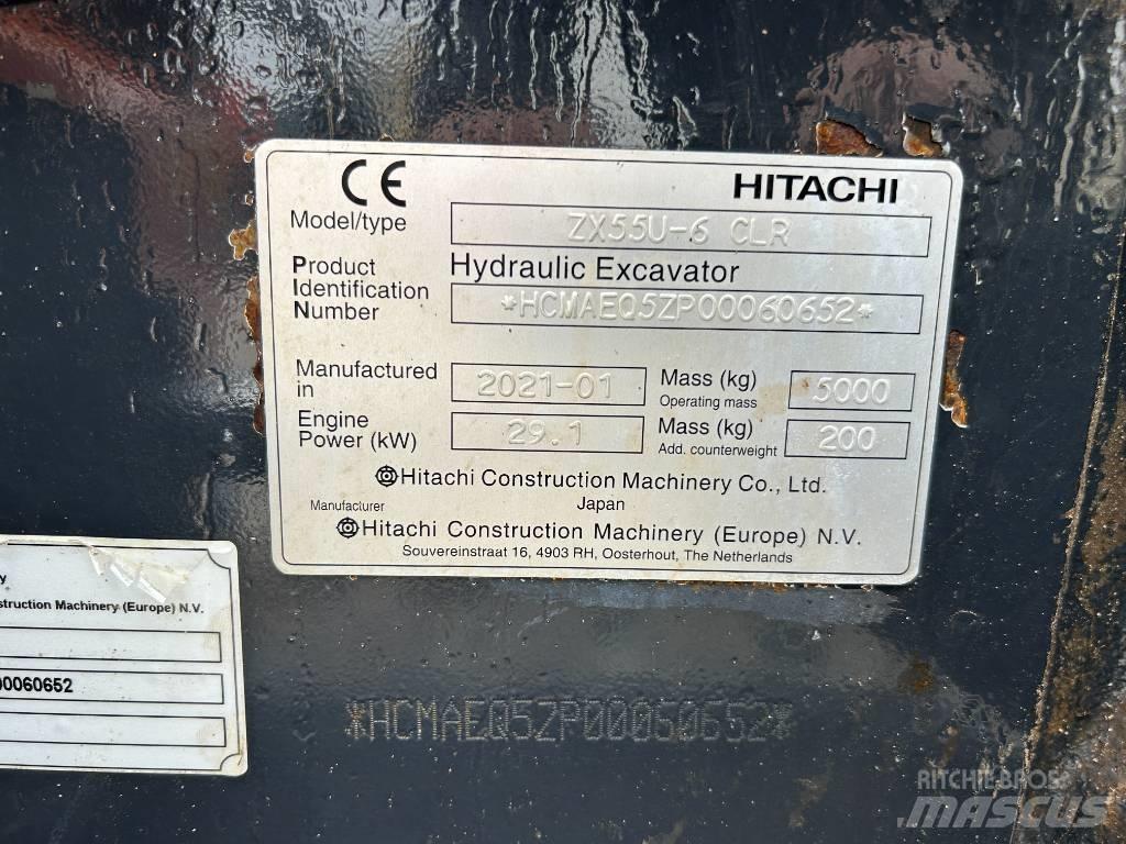 Hitachi ZX55U-6 Miniekskavaatorid < 7 t