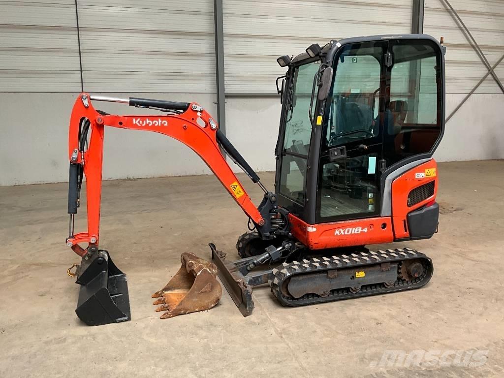 Kubota KX 018-4 Miniekskavaatorid < 7 t