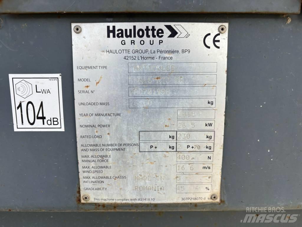 Haulotte HA 16 Iseliikuvad poomtõstukid