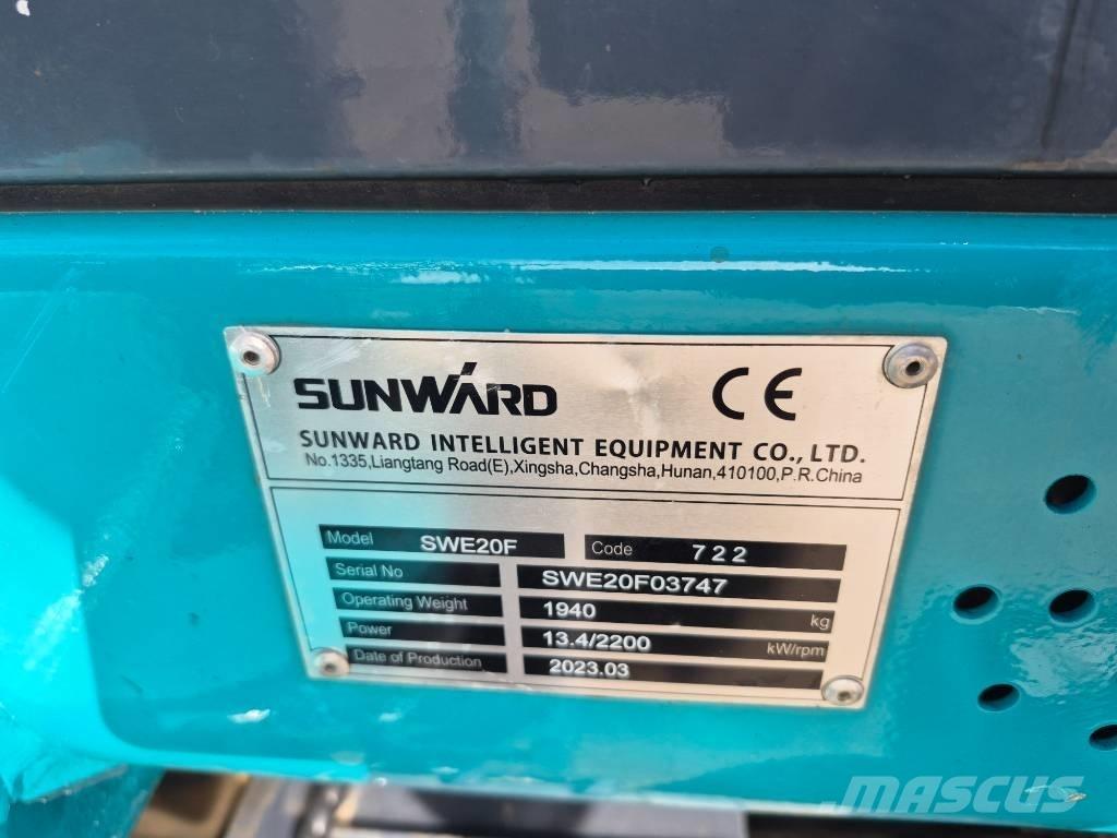 Sunward SWE 20 F Miniekskavaatorid < 7 t