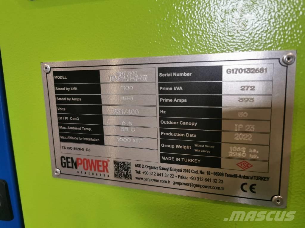 Genpower GNT 300 Diiselgeneraatorid