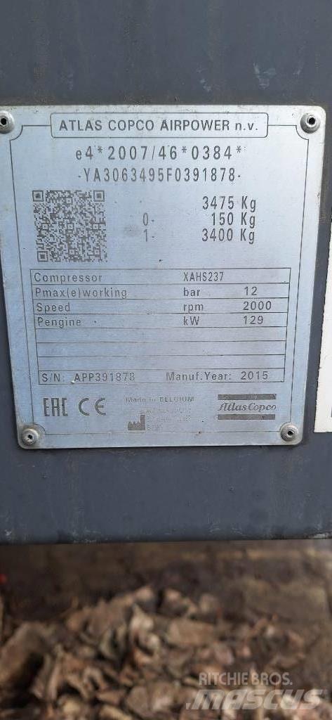 Atlas Copco XAHS237 Kompressorid