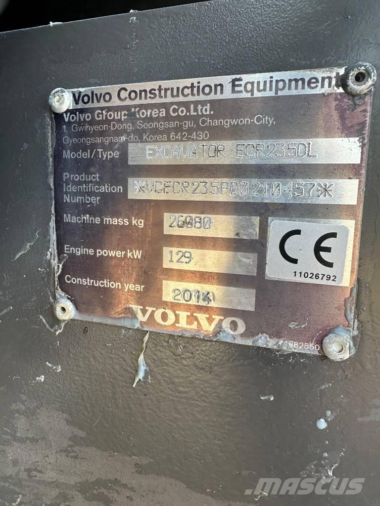 Volvo ERC235DL Roomikekskavaatorid