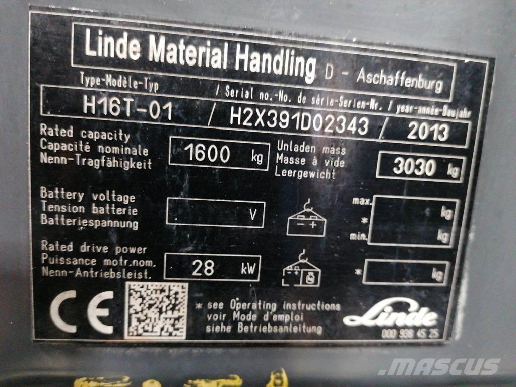 Linde H16T-01 Gaasitõstukid