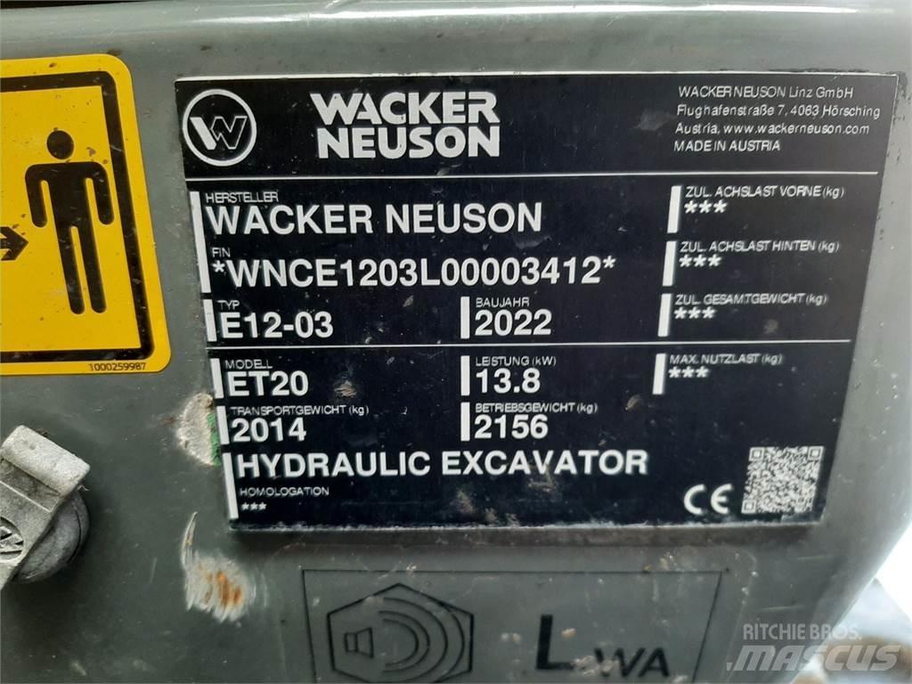 Wacker Neuson ET20 Roomikekskavaatorid