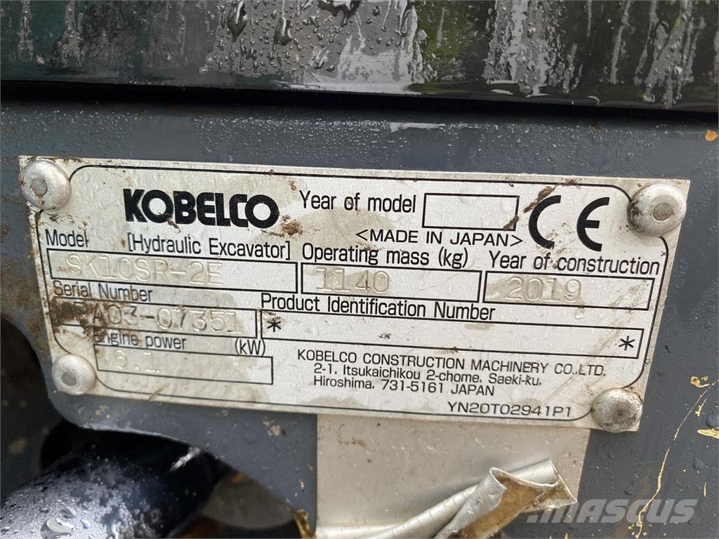 Kobelco SK10SR-2 Ratasekskavaatorid
