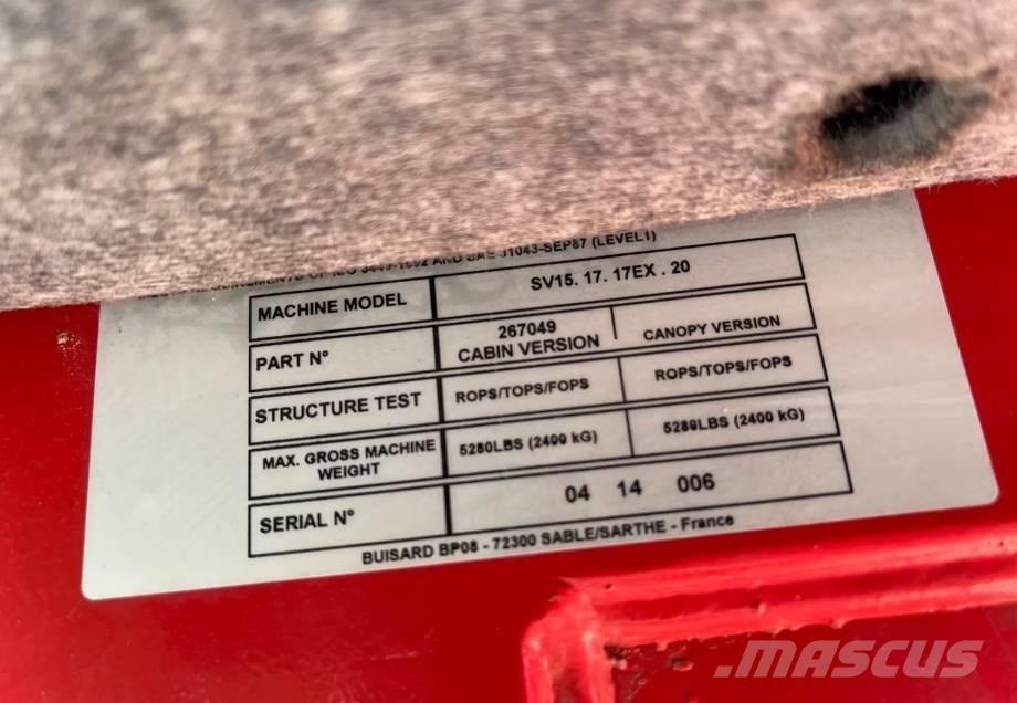 Yanmar SV 15 Miniekskavaatorid < 7 t