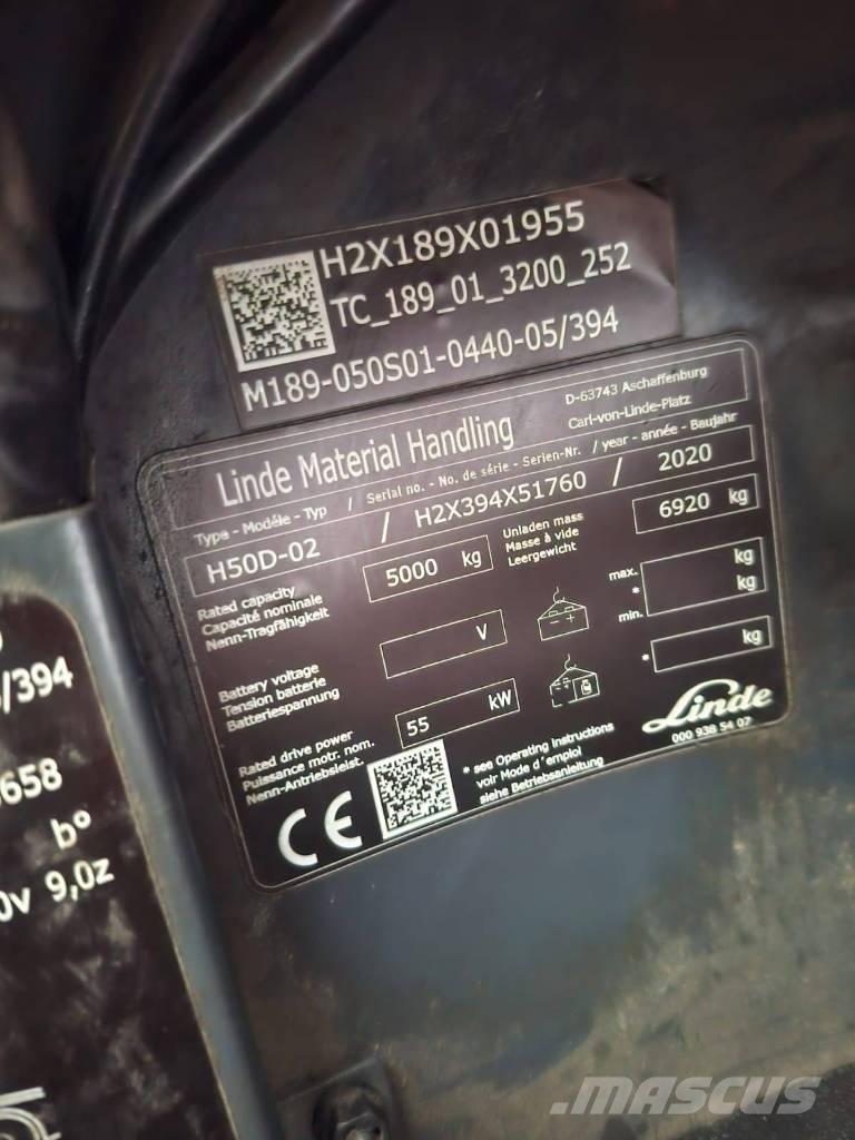Linde H50D-02 Diiseltõstukid