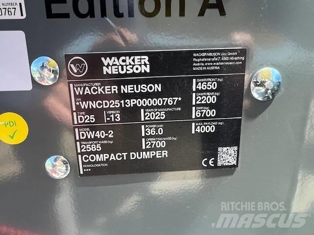Wacker Neuson DW 40 Liigendraamiga pinnaseveokid