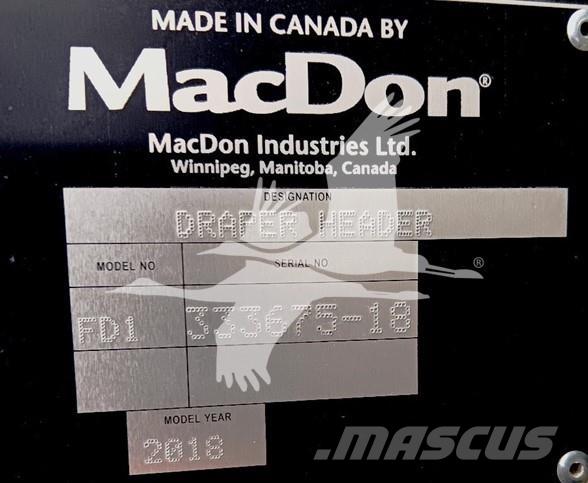 MAC DON FD145 Kombainide heedrid
