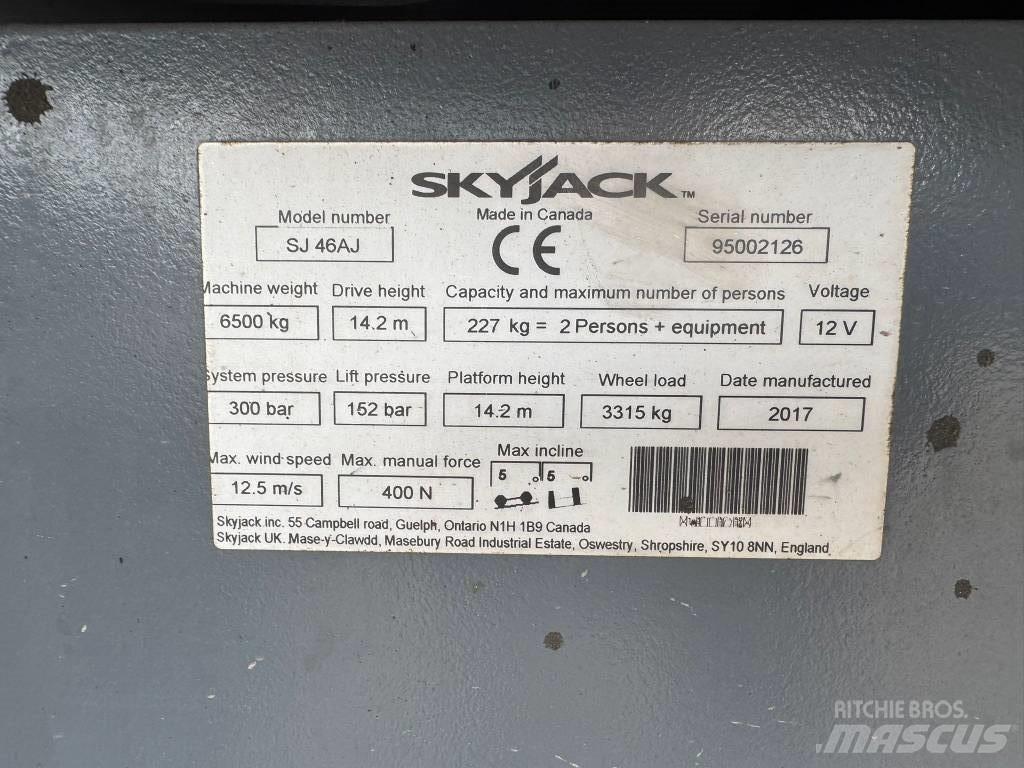 SkyJack SJ 46 AJ Iseliikuvad poomtõstukid