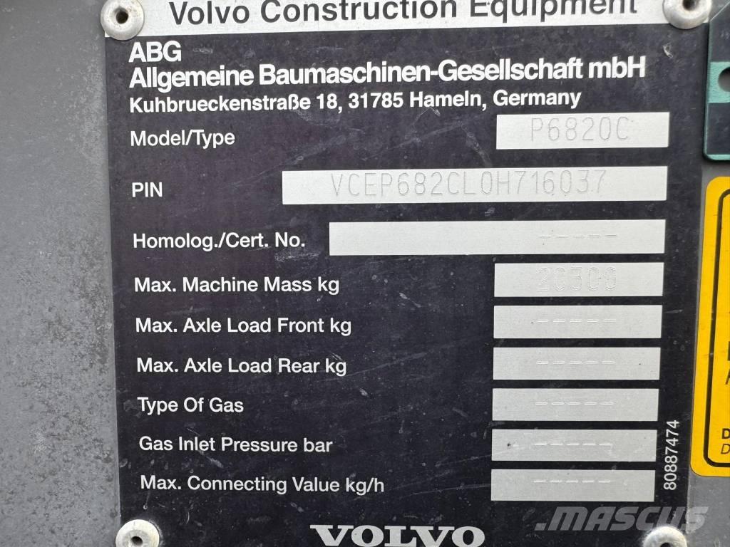 Volvo P 6820 C Asfaldilaoturid