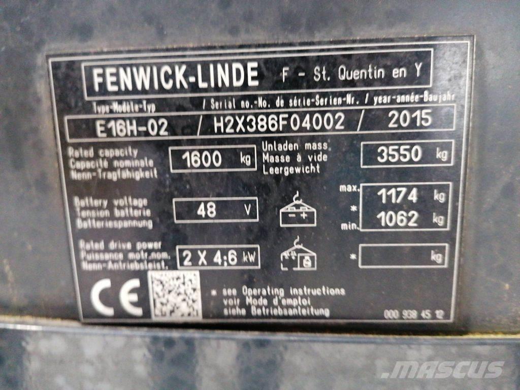 Linde E16H-02 Elektritõstukid