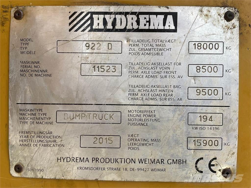 Hydrema 922D Väikekallurid