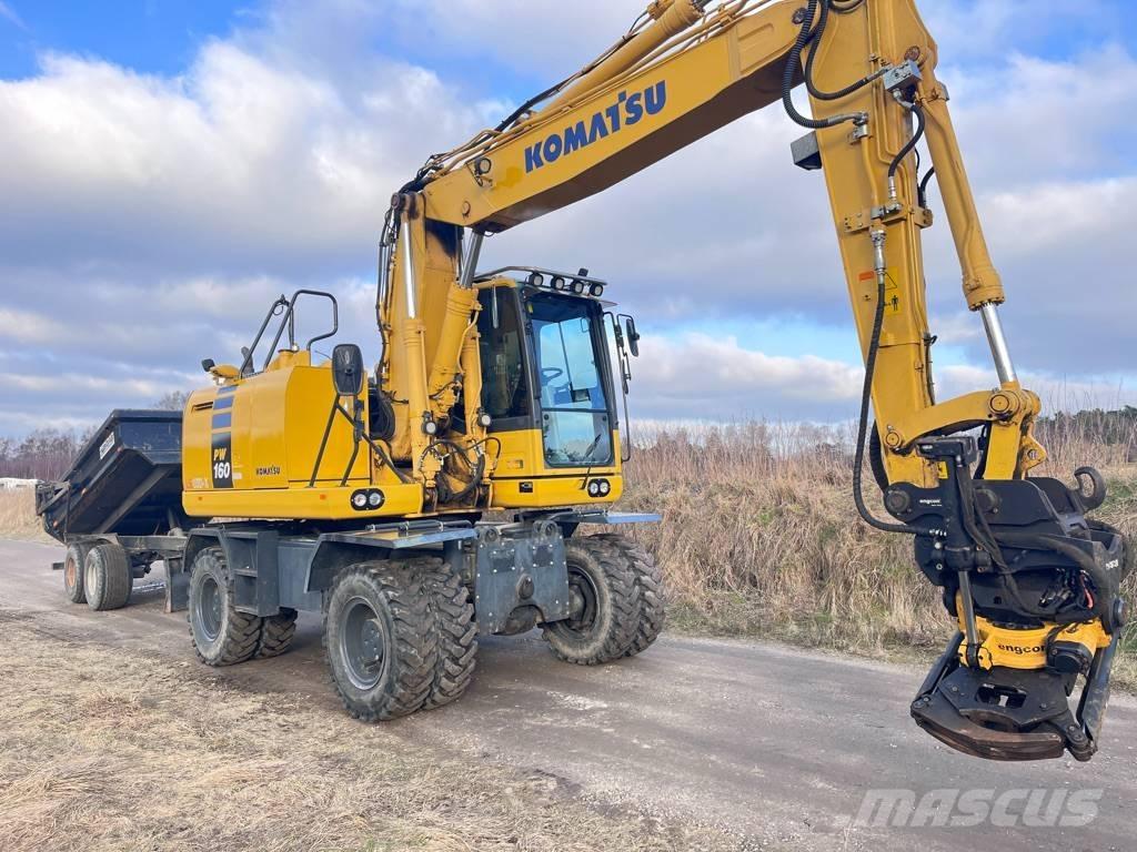 Komatsu PW 160 Ratasekskavaatorid